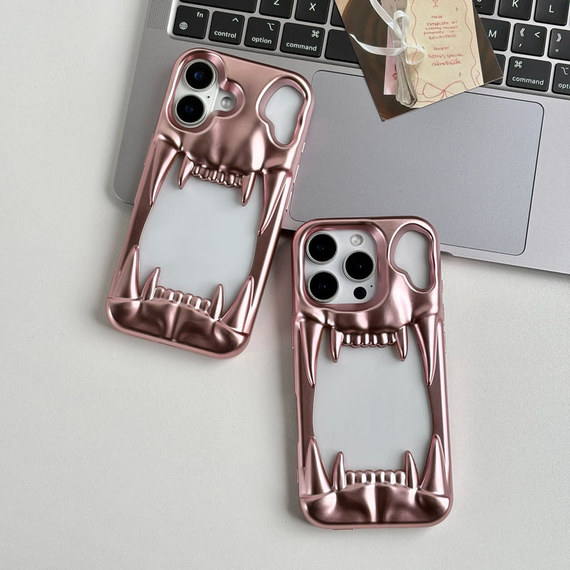 Metal Tiger Teeth Heat iPhone Case