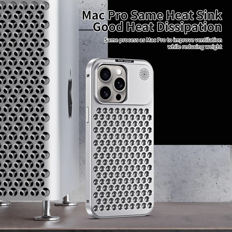 Heat Dissipation Aluminum metal iPhone Case