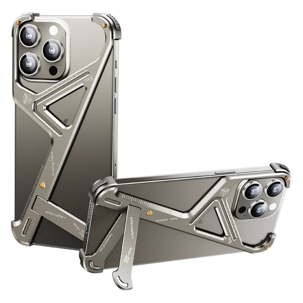 Geometric Metal IPhone Case with Stand