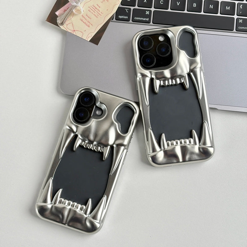 Metal Tiger Teeth Heat iPhone Case