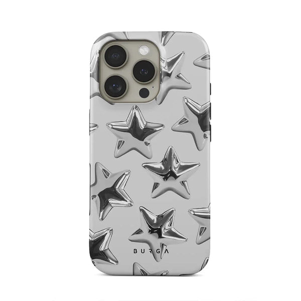 Silver Stars Y2k IPhone Case