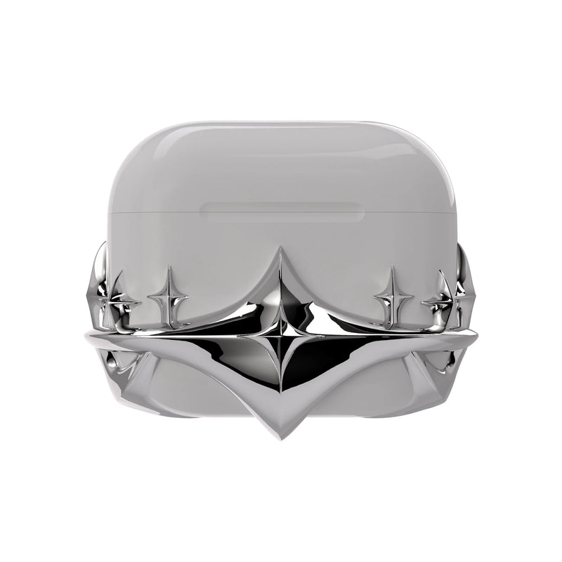 Silver Star Airpods Case