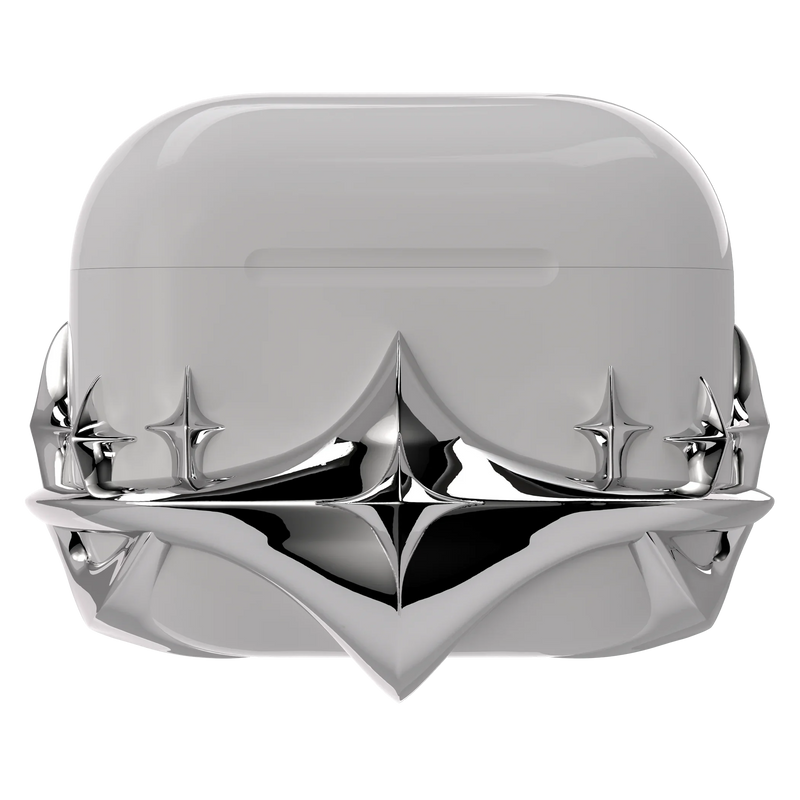 Silver Star Airpods Case