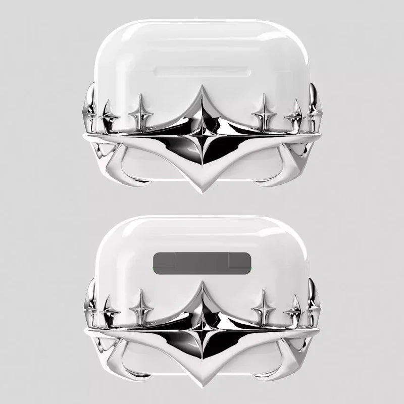 Silver Star Airpods Case