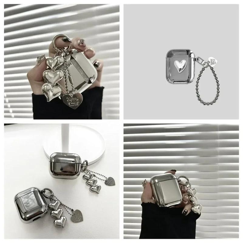 Electroplated Silver Airpods Case