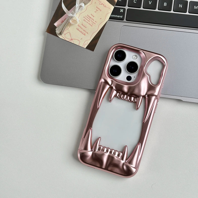 Metal Tiger Teeth Heat iPhone Case