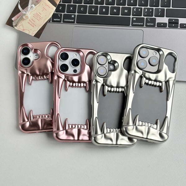 Metal Tiger Teeth Heat iPhone Case