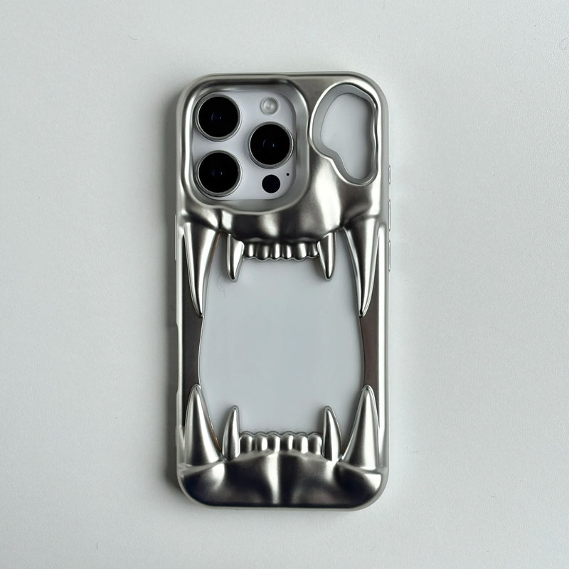 Metal Tiger Teeth Heat iPhone Case