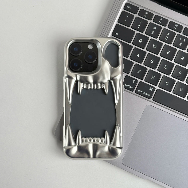 Metal Tiger Teeth Heat iPhone Case