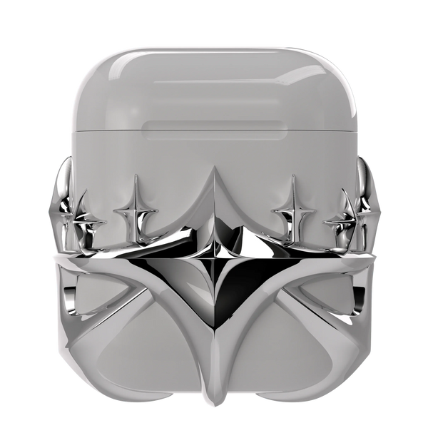 Silver Star Airpods Case