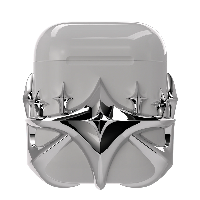 Silver Star Airpods Case