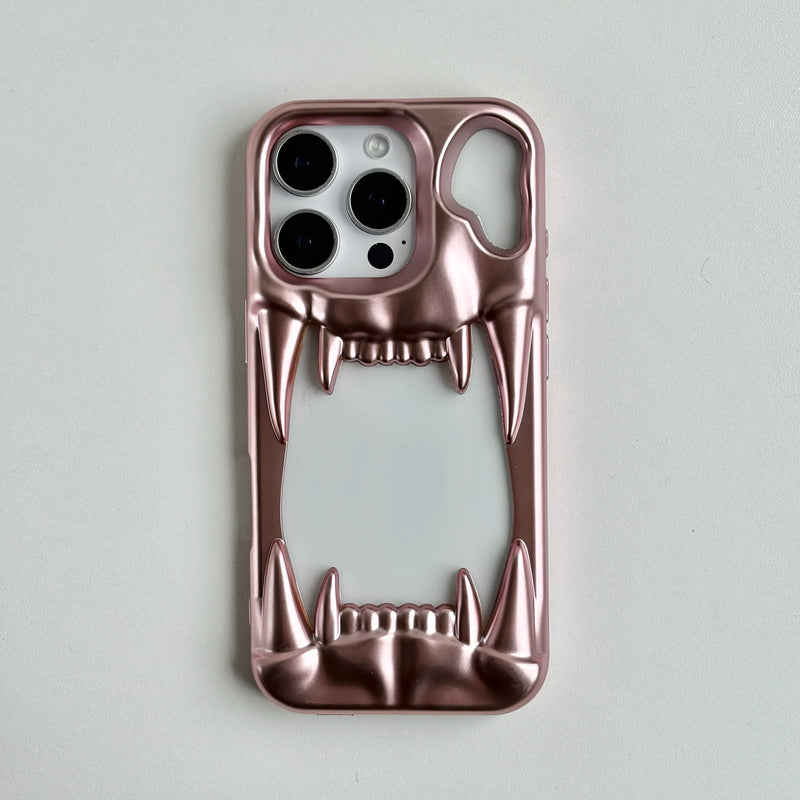 Metal Tiger Teeth Heat iPhone Case