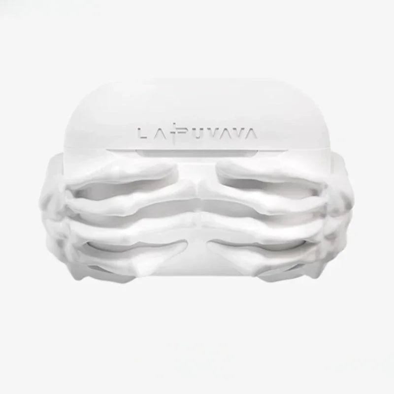 Silver Hand Bone Airpods Case